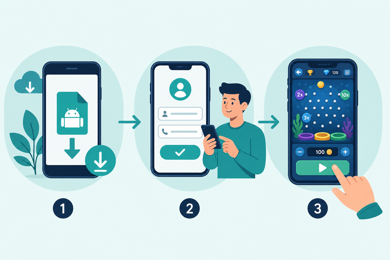 Simple steps to start Y999 Game on Android